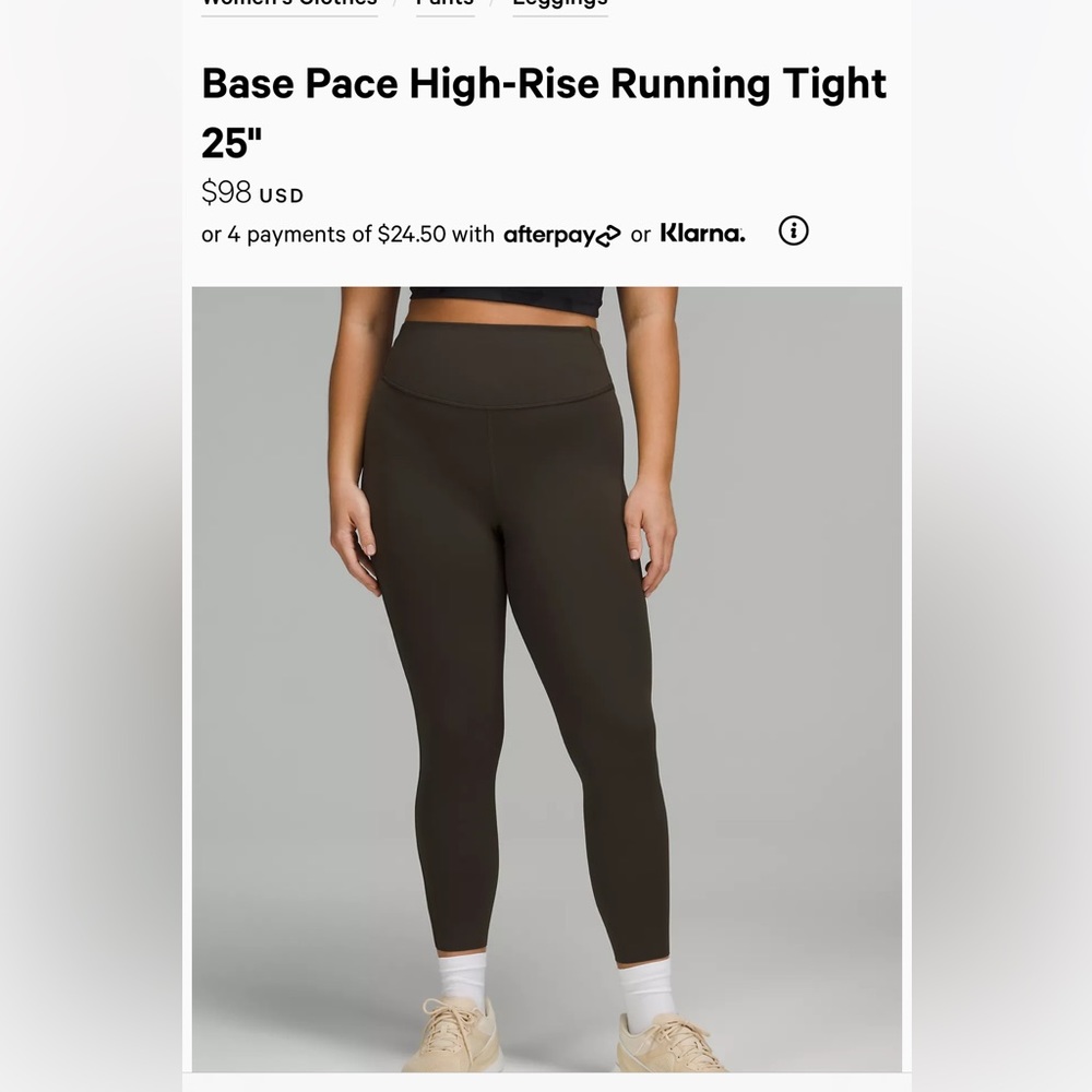 Lululemon Base Pace High Rise Leggings